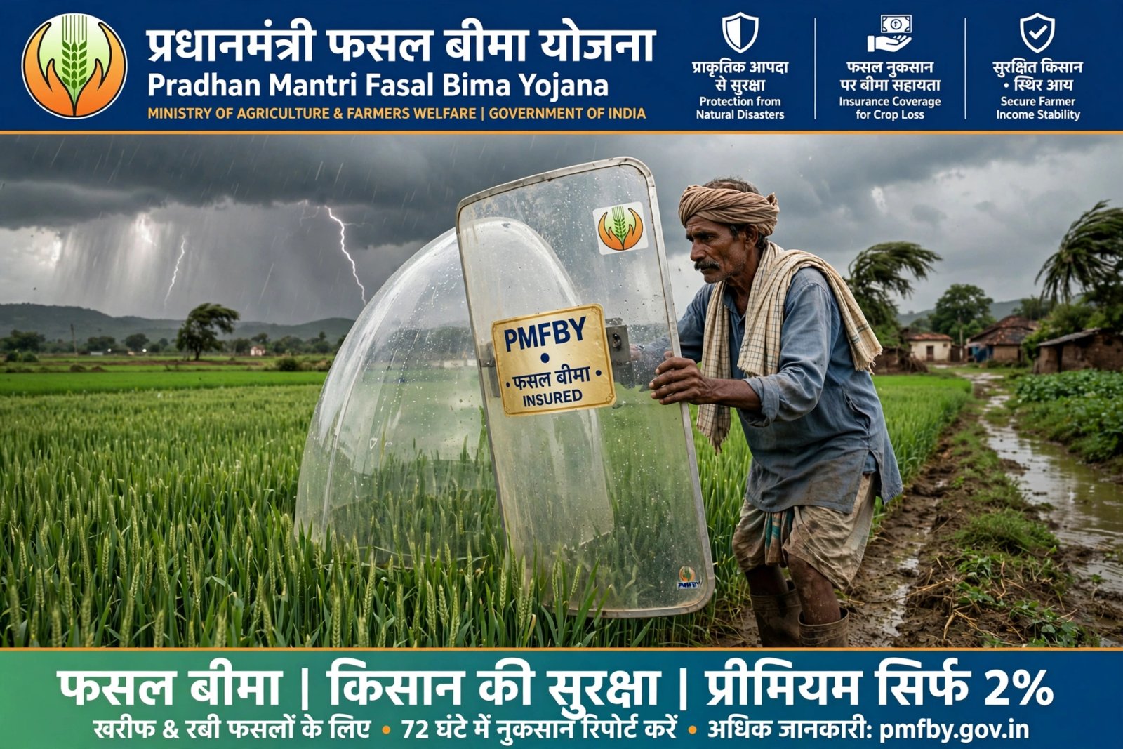 प्रधानमंत्री फसल बीमा योजना (PMFBY)